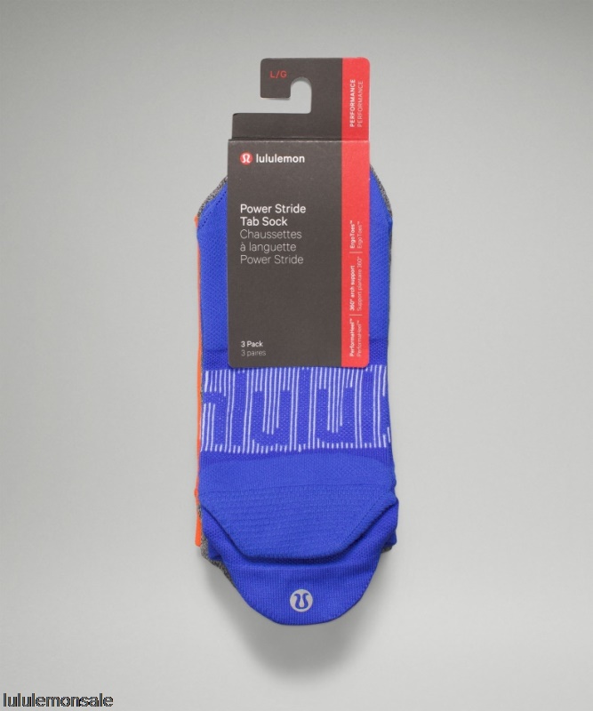 Lululemon Deutschland DELULU900 | Power Stride Tab Sock 3 Pack Blazer Blue